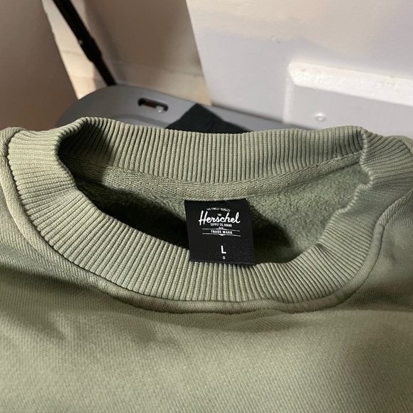 Herschel Supply Co. Crewneck Sweatshirt Green Men’s Size Large - Picture 7 of 7